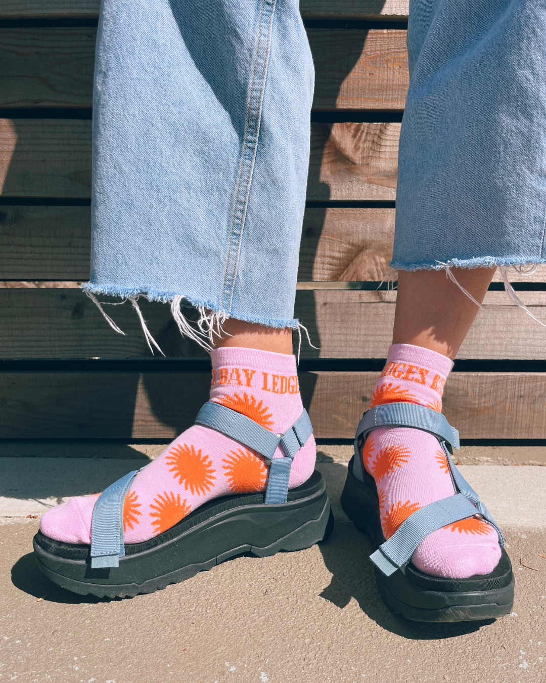 Pink Sun Socks