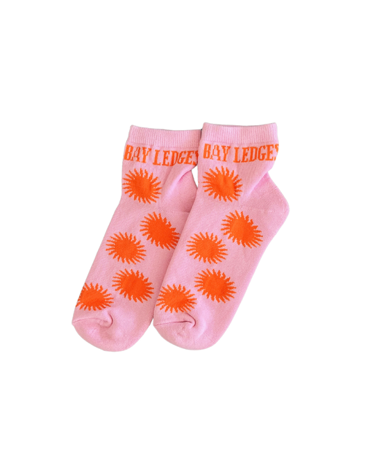 Pink Sun Socks